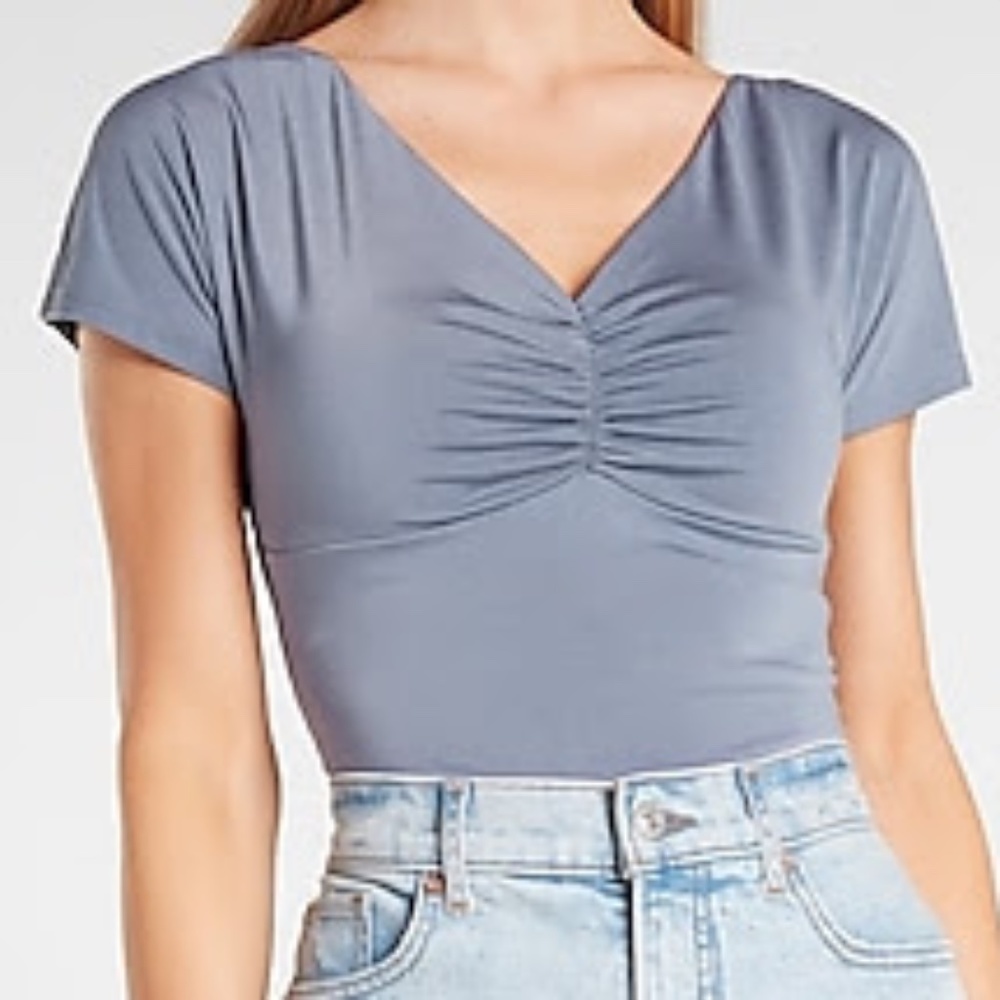 COPY - Express V-Neck Thong Bodysuit NWT